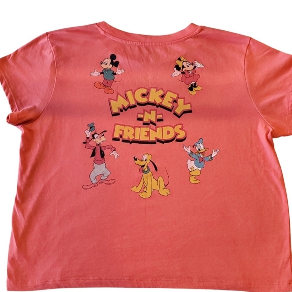 Vintage Mickey & Friends Disney women’s Tee Shirt in coral Size Small - Picture 1 of 3
